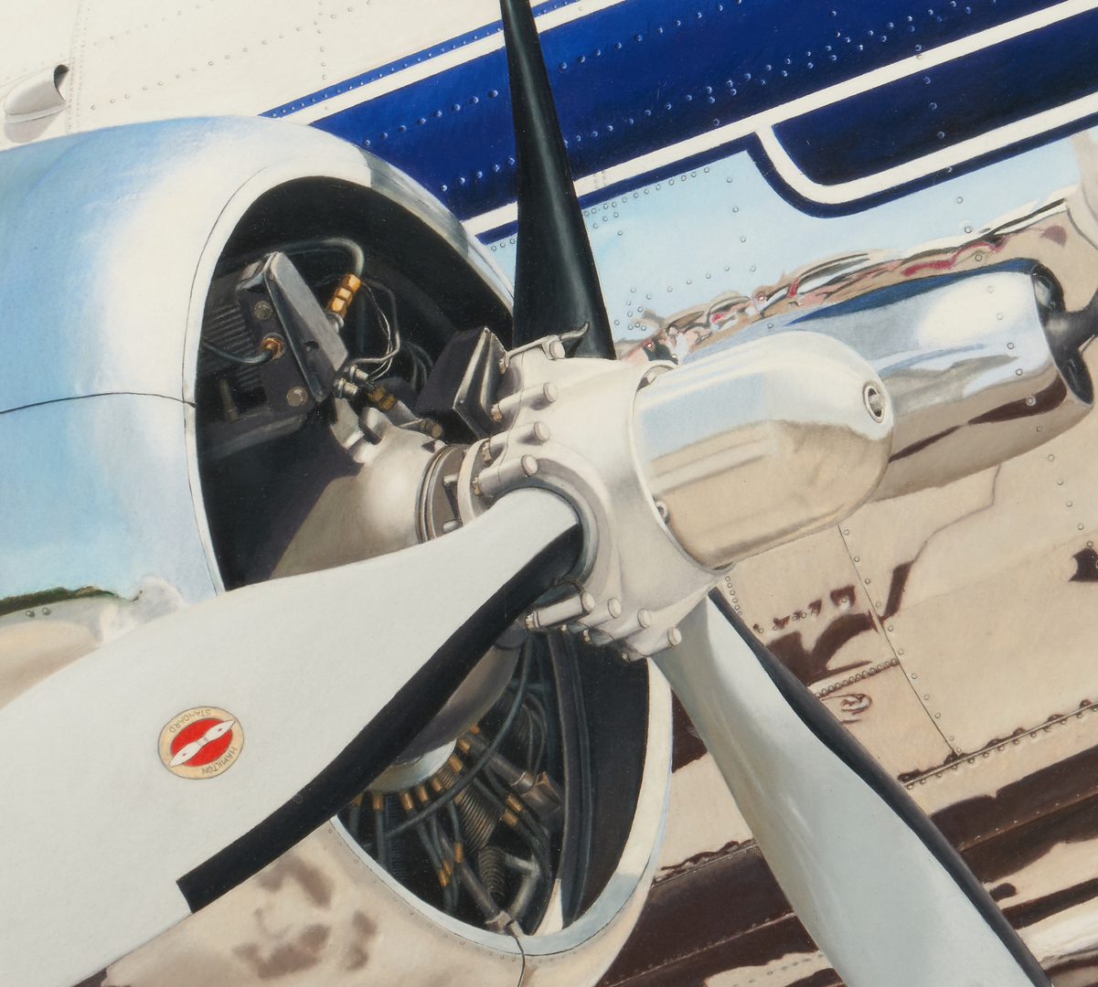 Lot 651: Scott Paulk Acrylic Painting, Piedmont Airlines