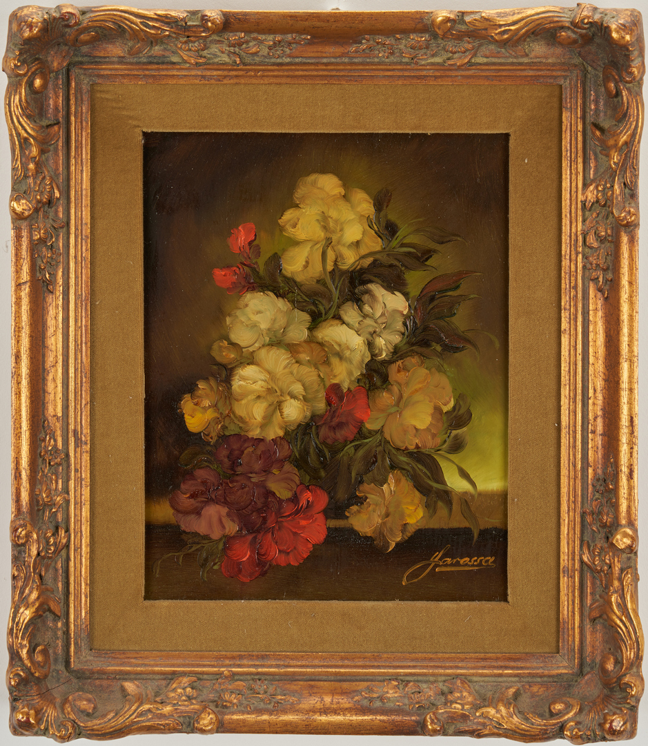 Lot 690: 2 O/B Floral Still Life Paintings, H. Garossa