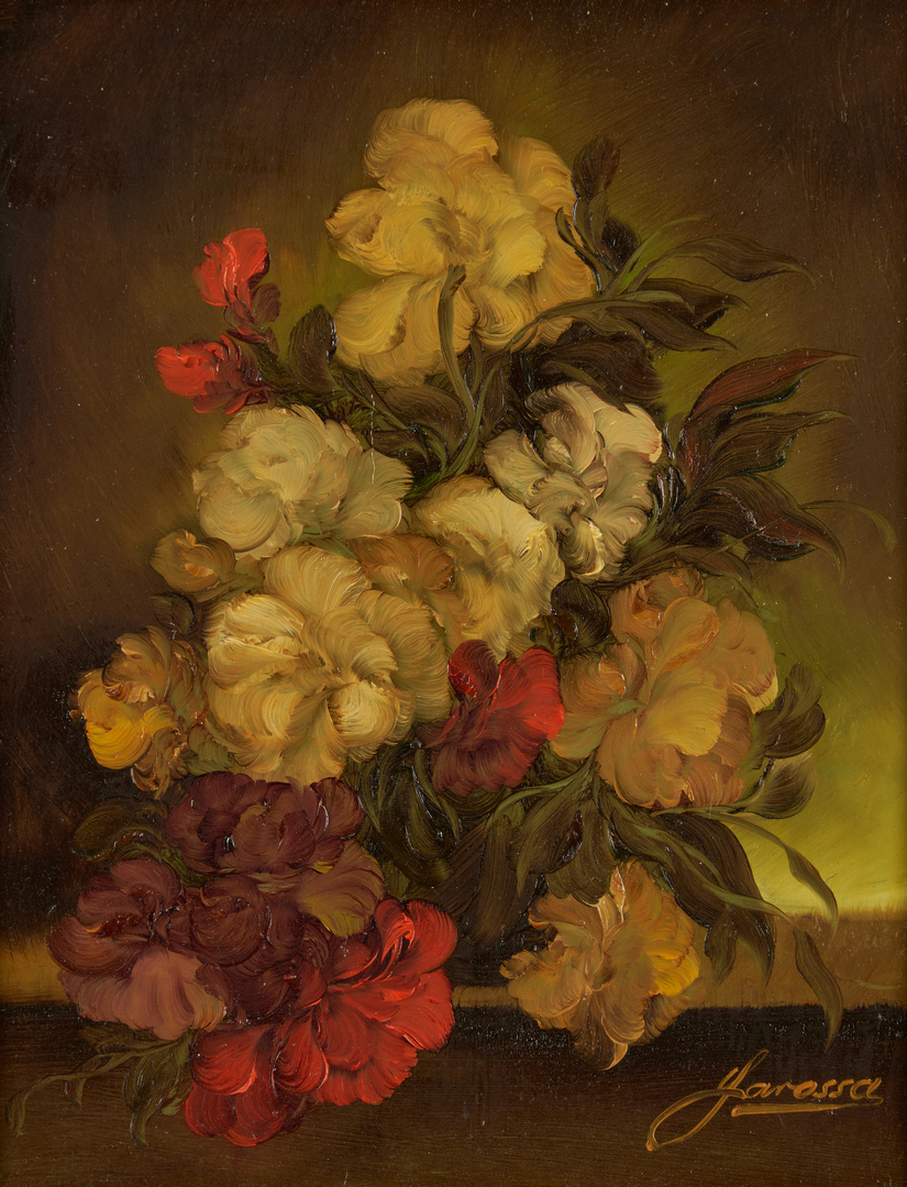 Lot 690: 2 O/B Floral Still Life Paintings, H. Garossa