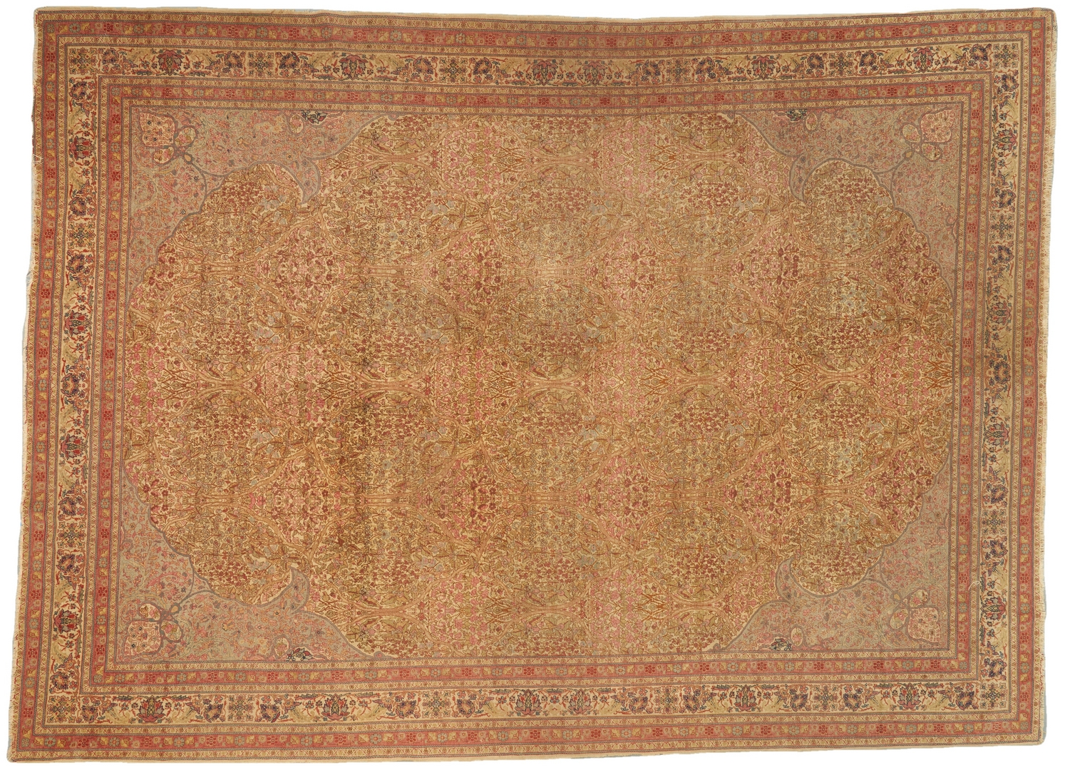 Lot 697:  Persian Tabriz Carpet, 13.3" x 9.5"