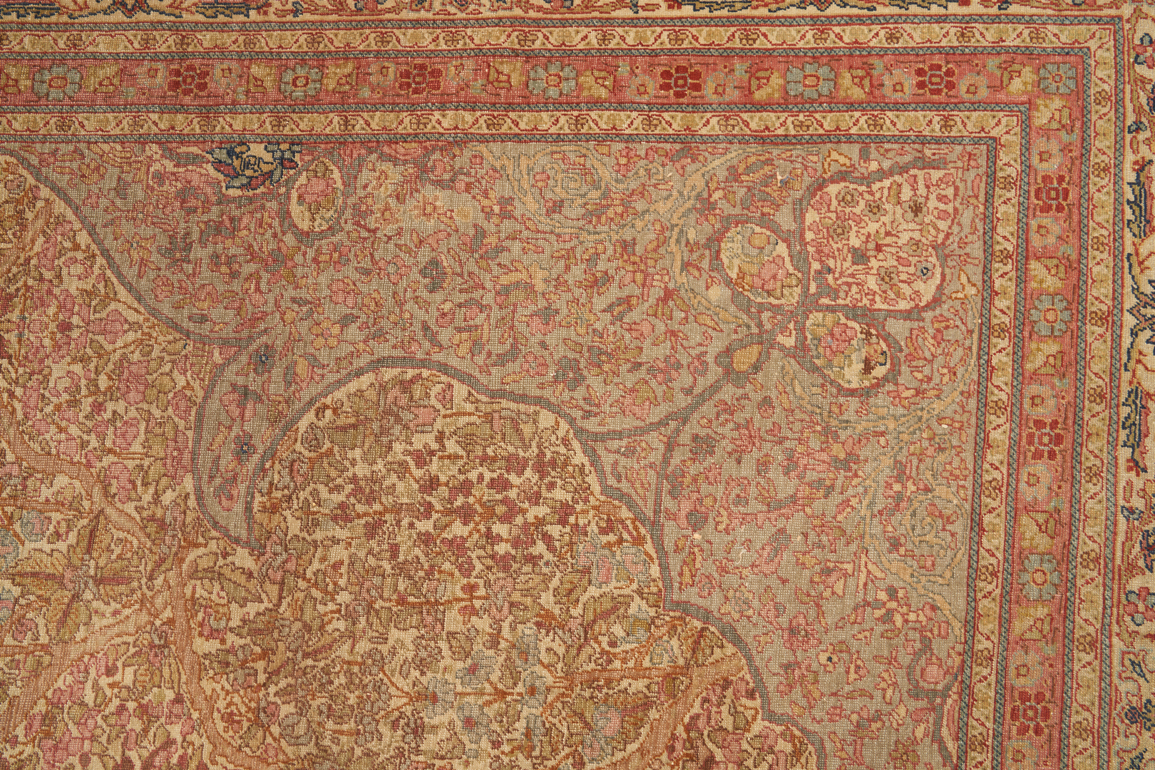 Lot 697:  Persian Tabriz Carpet, 13.3" x 9.5"