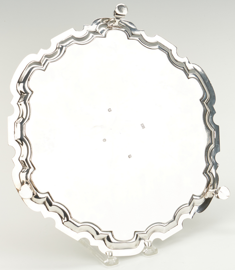 Lot 71: Scottish Sterling Silver Tray or Salver