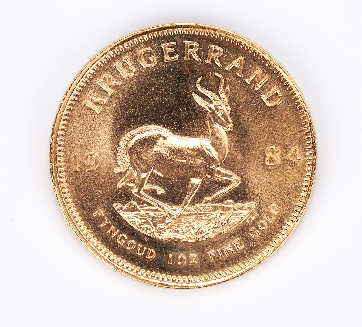 Lot 758: 1984 22K Gold South African Krugerrand