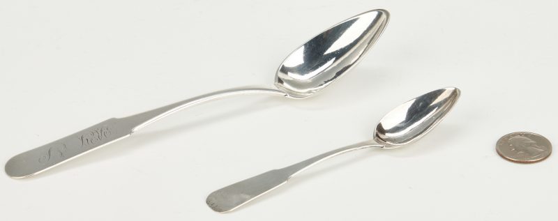 Lot 78: Asa Blanchard Tablespoon & Teaspoon