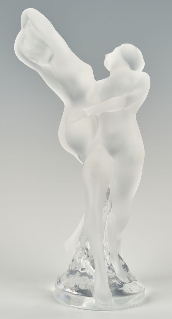 Lot 829: Lalique Deux Danseuses Glass Sculpture
