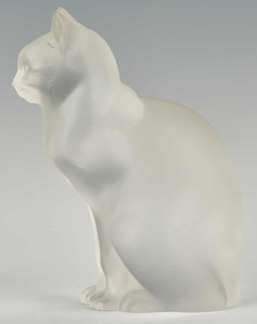 Lot 832: Lalique Crystal Cat Figure