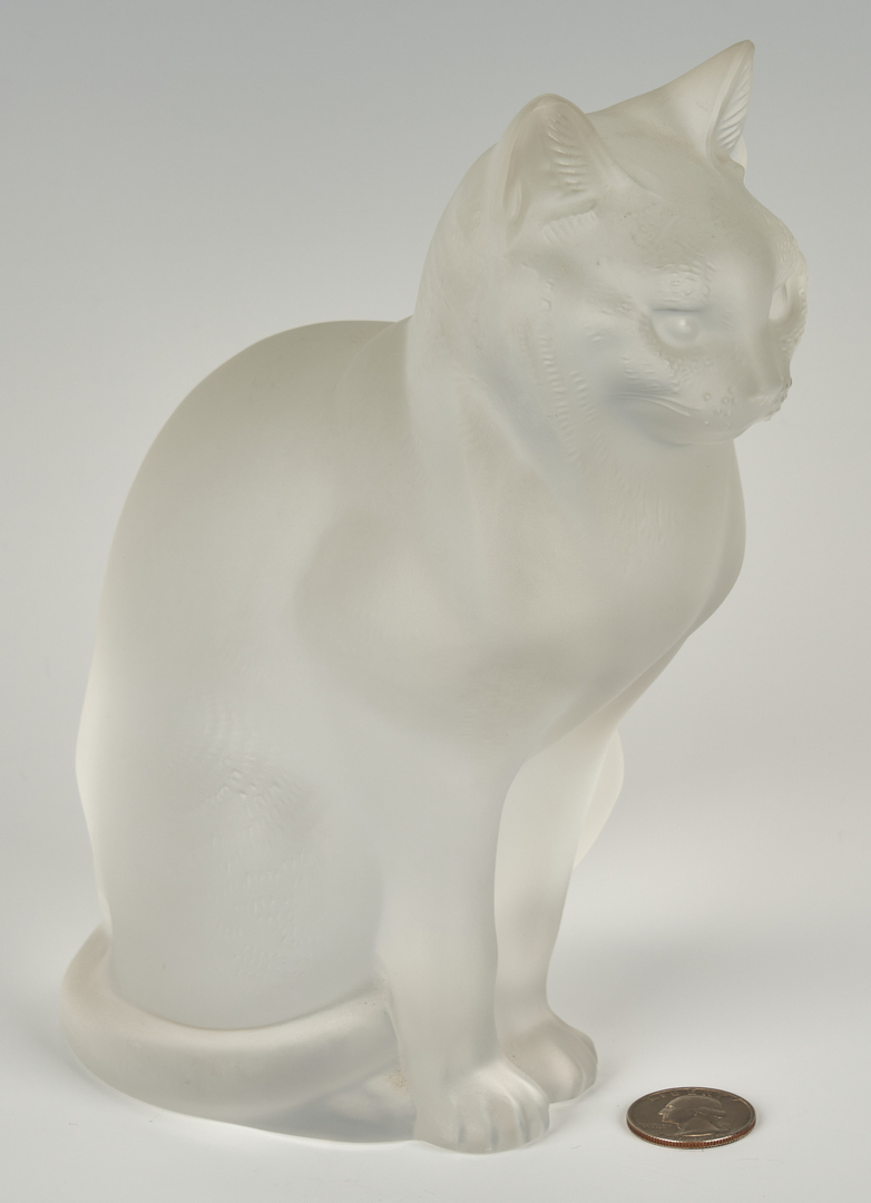 Lot 832: Lalique Crystal Cat Figure