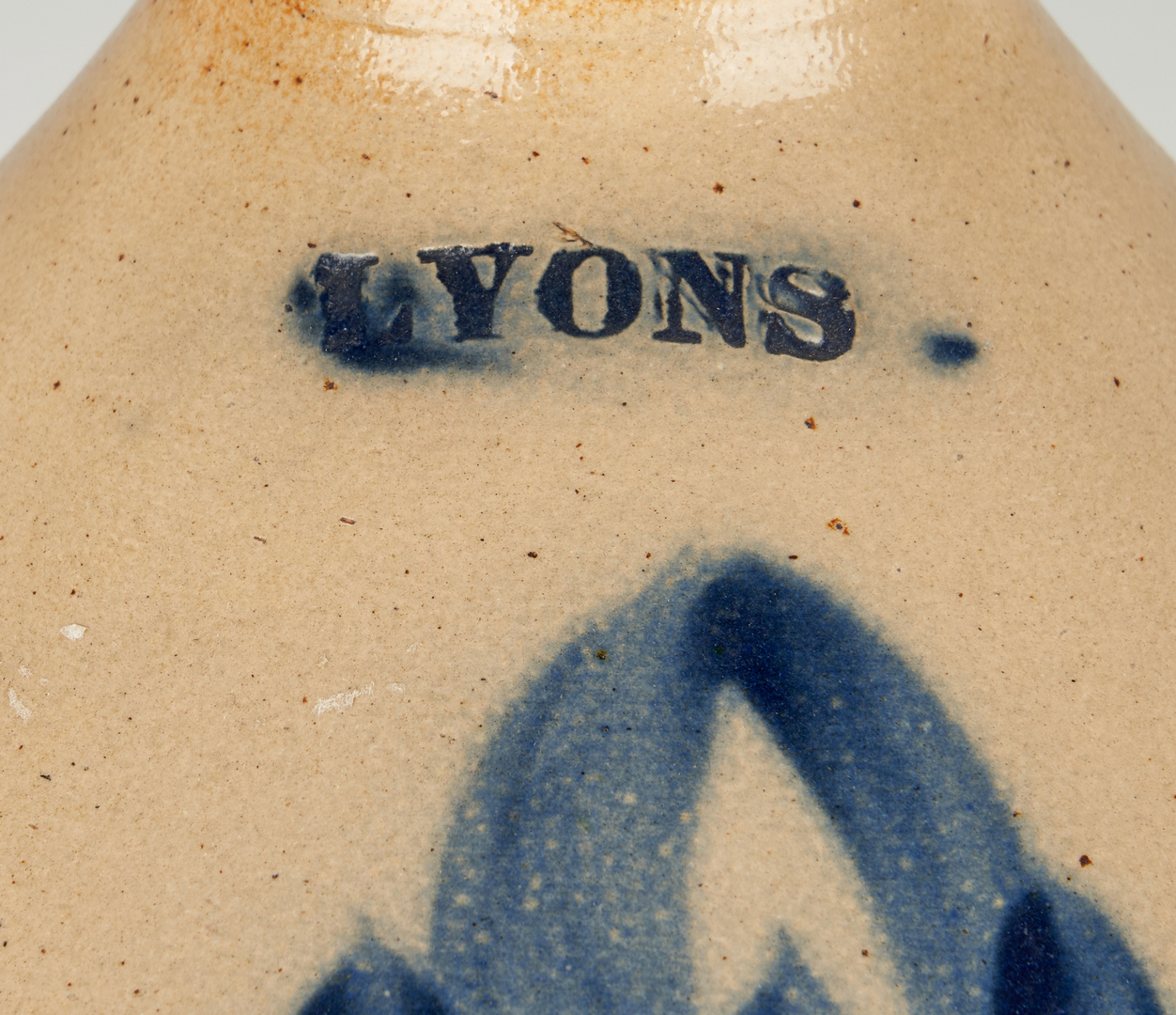 Lot 846: Lyons Cobalt Decorated Pitcher & Jug