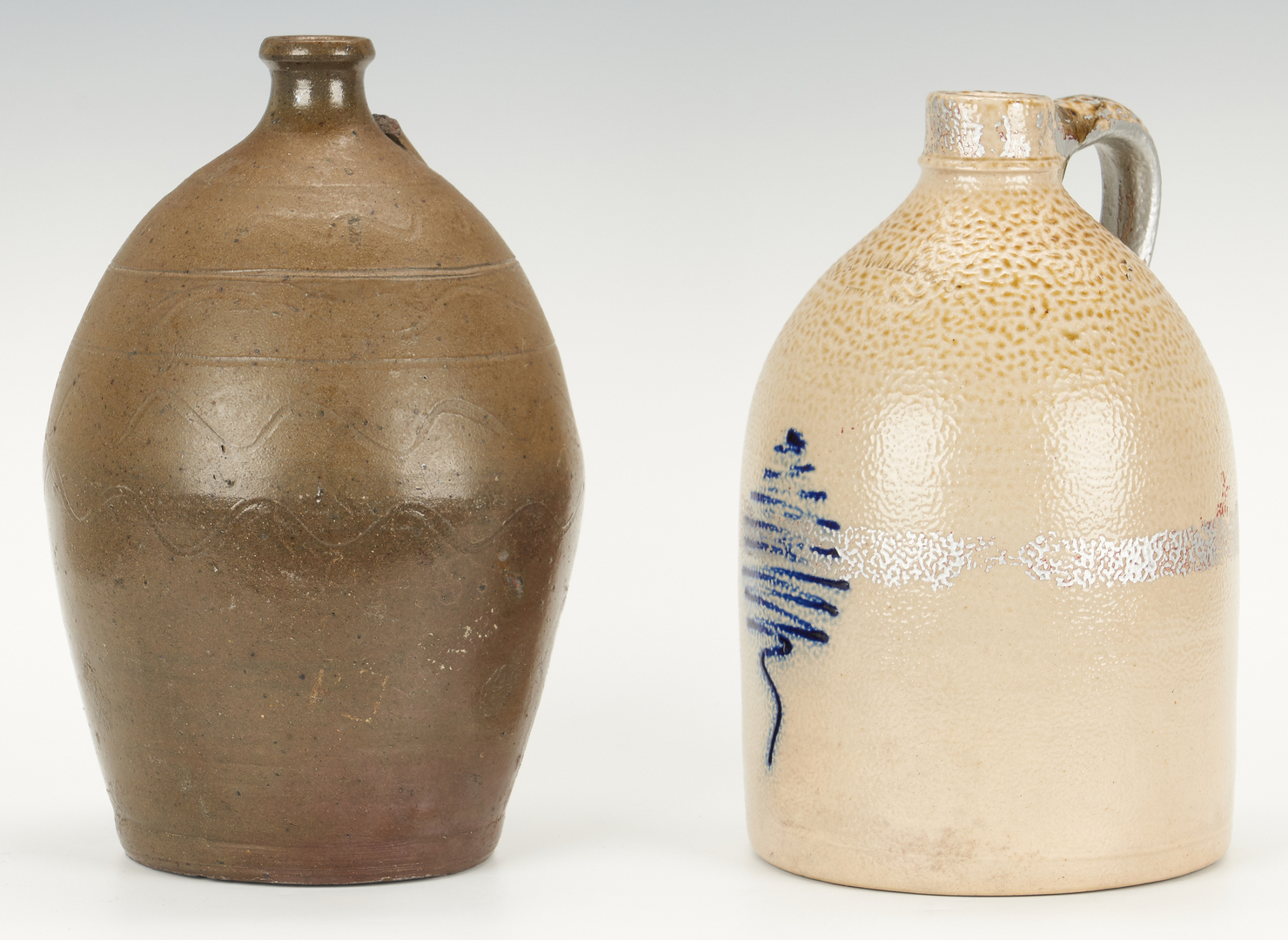 Lot 857: 2 Stoneware Jugs, incl. Tennessee