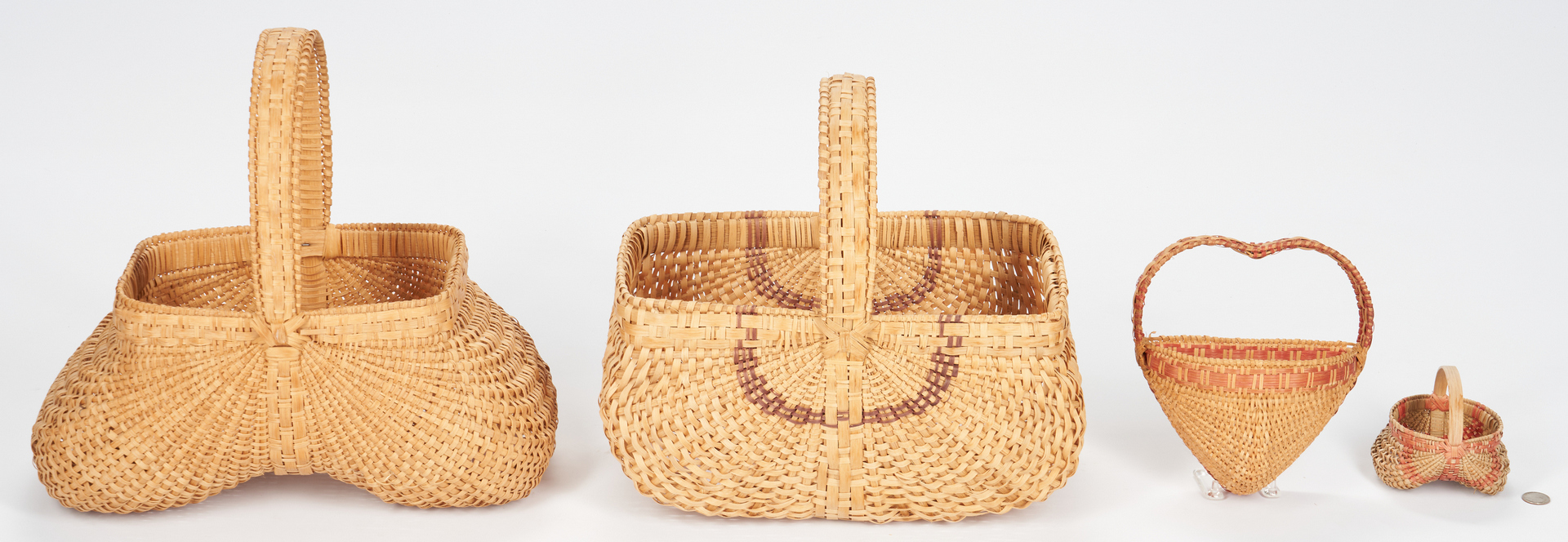 Lot 862: 4 Contemporary Southern Baskets, incl. Youngblood