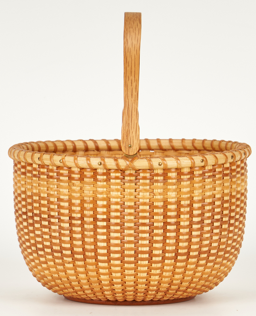 Lot 864: 5 Contemporary Signed Nantucket Baskets