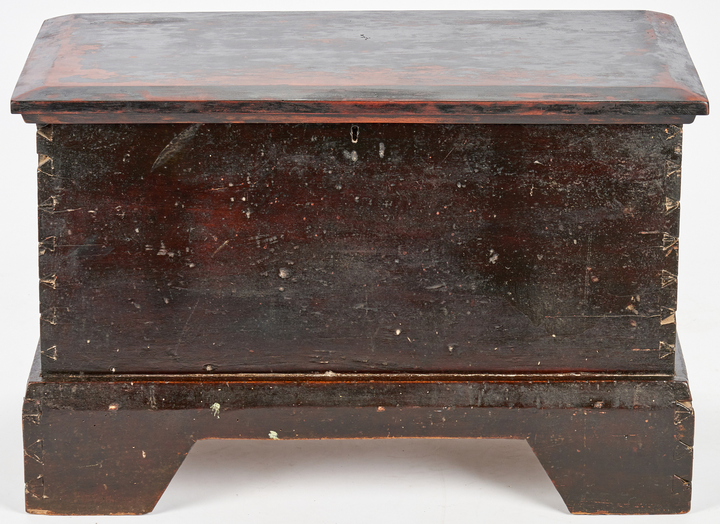 Lot 885: Middle TN Work Table or Stand & Miniature Blanket Box