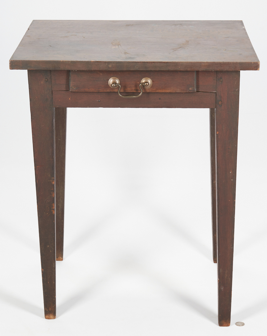 Lot 886: TN Paneled Blanket Chest and Hepplewhite Work Table