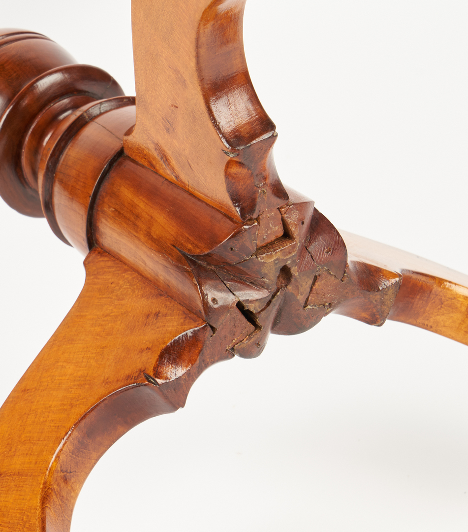 Lot 888: 2 Federal Tiger Maple Candlestands