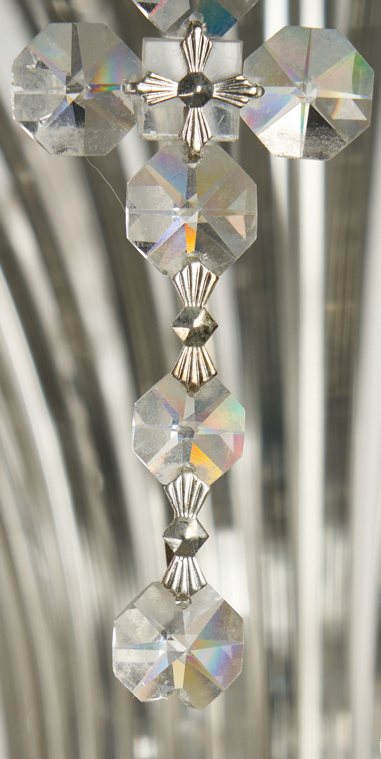 Lot 894: 2 Art Moderne Crystal Chandeliers