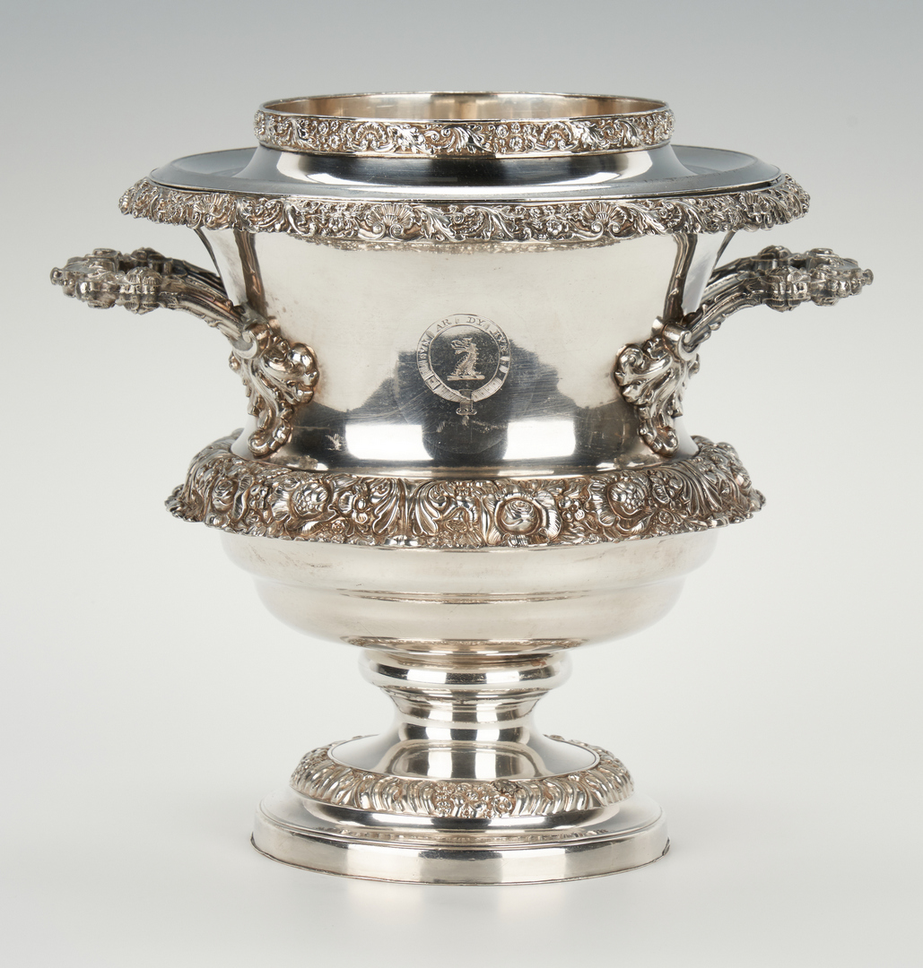 Lot 90: Silver Marrow Scoop and Old Sheffield Wine Cooler