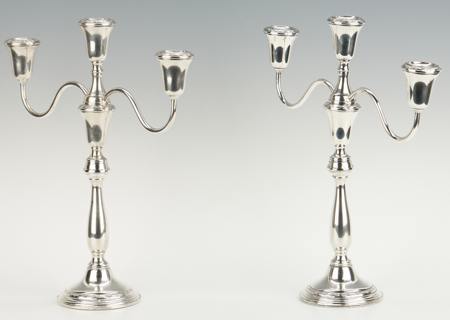Lot 933: 16 items Sterling Silver, incl. Towle Candelabra
