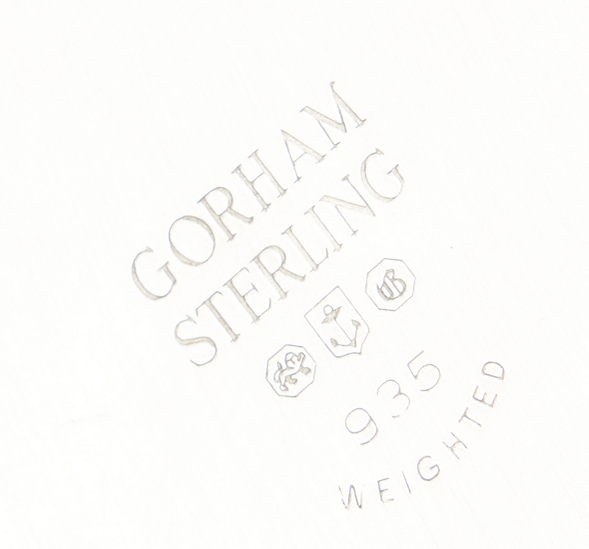 Lot 939: Pair Gorham Sterling Candelabra