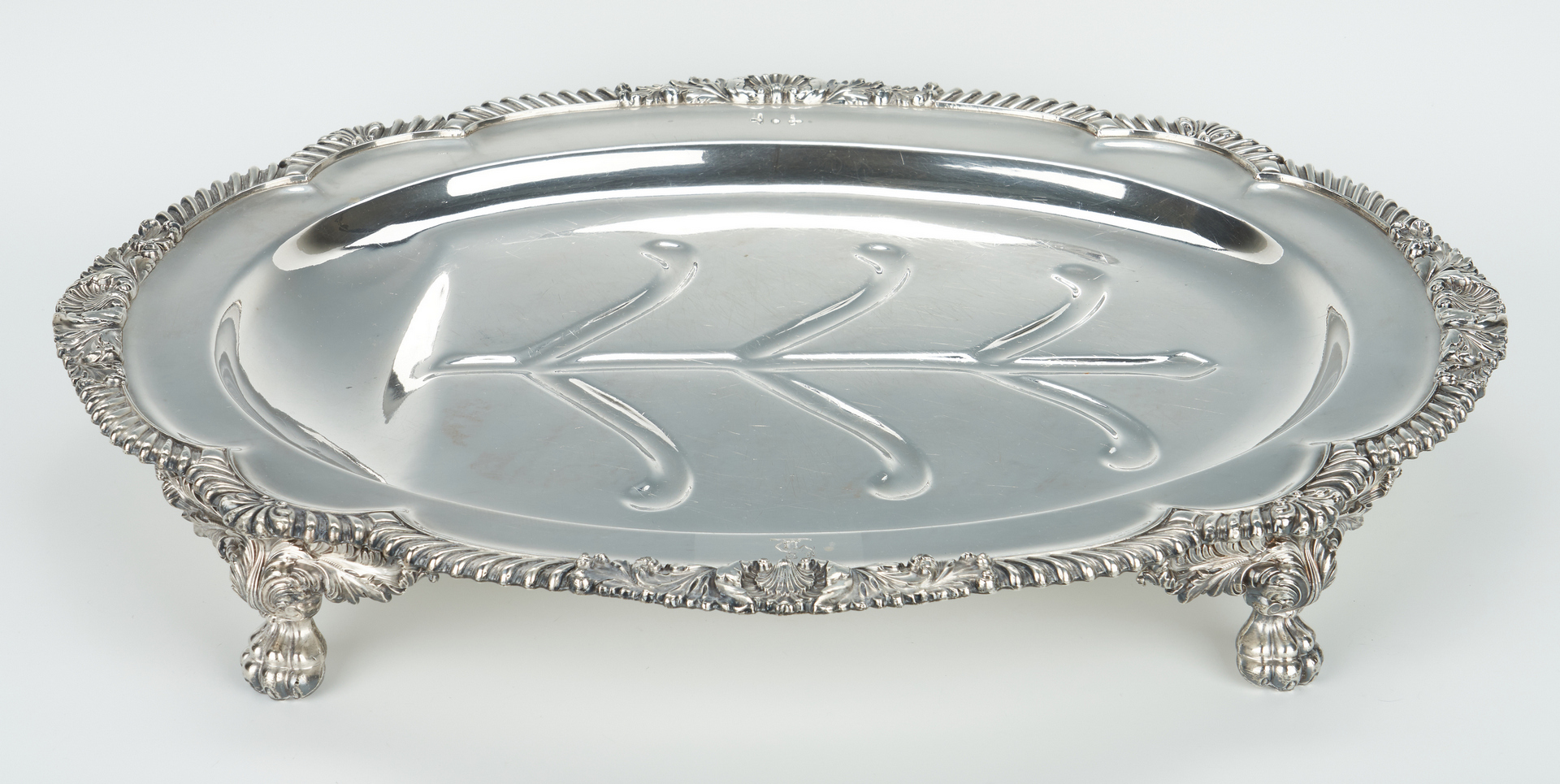 Lot 93: Old Sheffield Crested Meat Dome & Platter