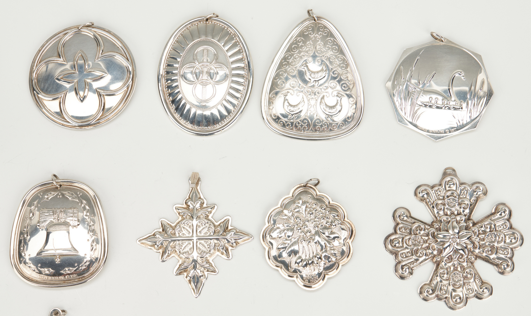 Lot 941: 30 Sterling Christmas Ornaments, Reed and Barton, Towle