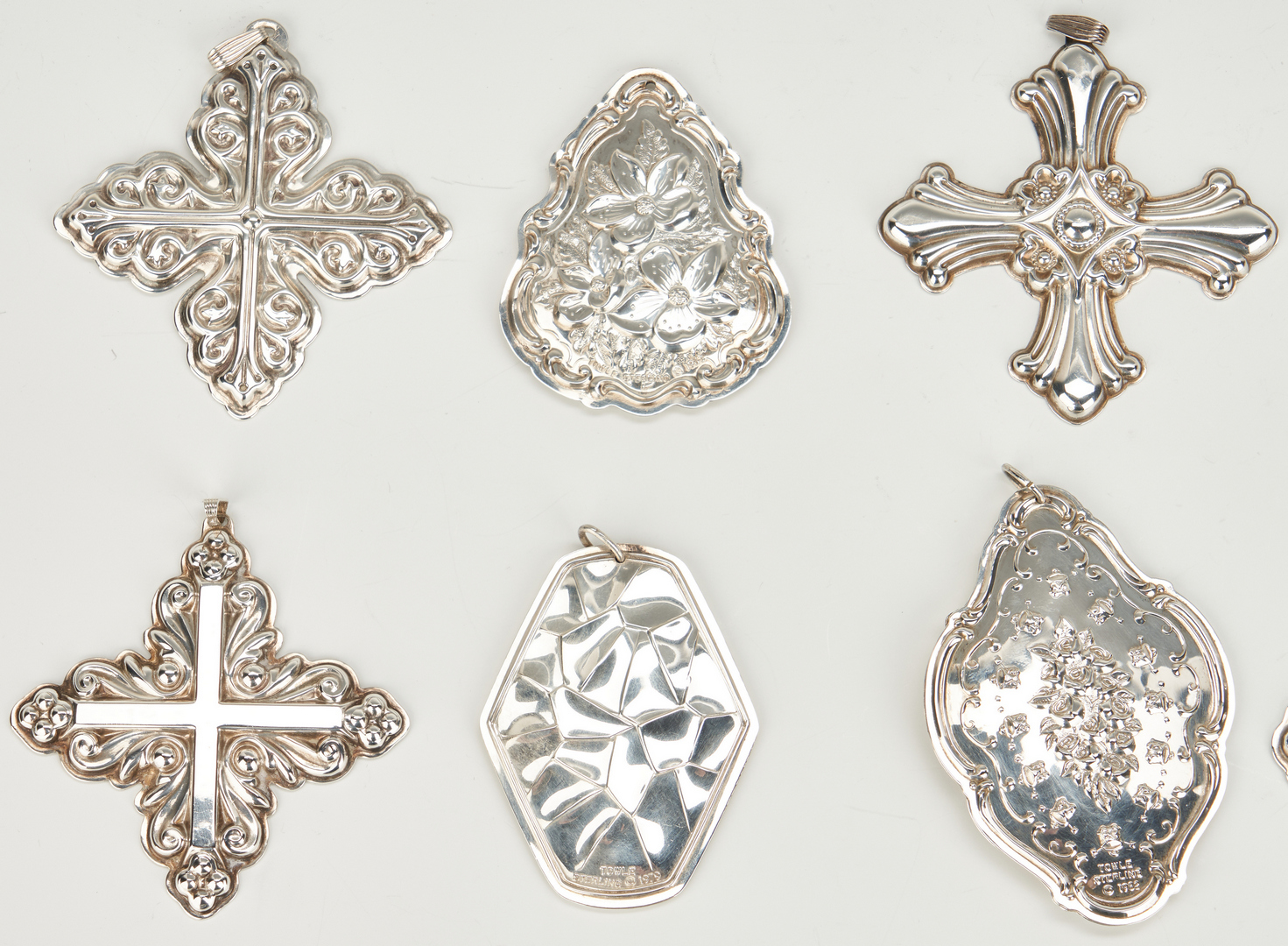 Lot 941: 30 Sterling Christmas Ornaments, Reed and Barton, Towle