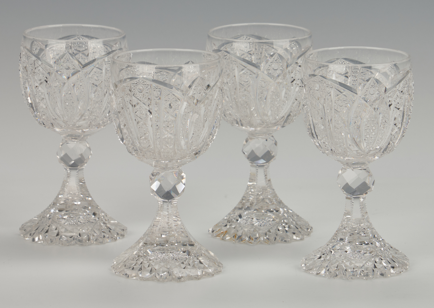 Lot 954: 16 ABPCG Goblets including signed Libbey