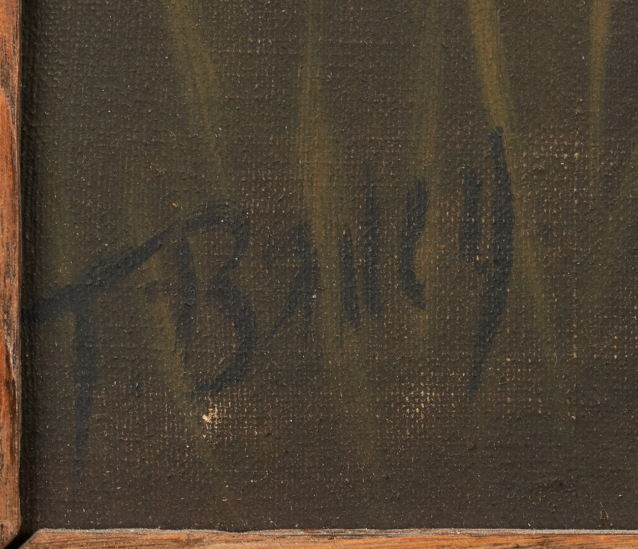 Lot 964: O/C of Hunting Dog, signed T. Bailey