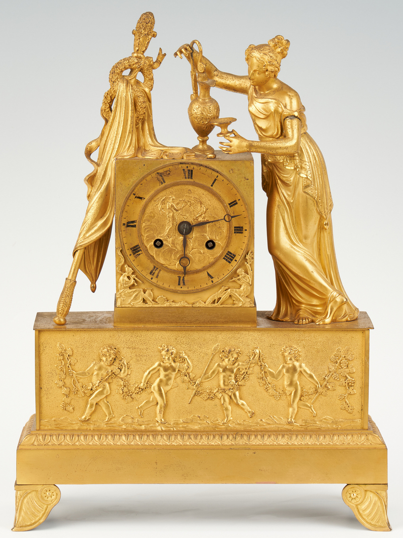 Lot 96: French Ormolu Neoclassical Clock