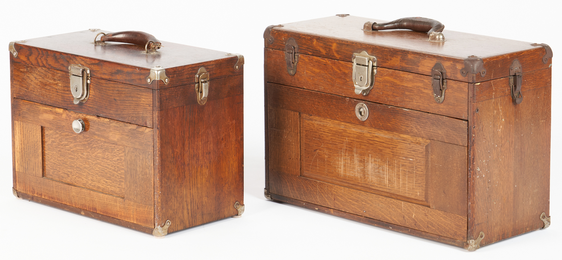 Lot 970: 2 Small Wooden Machinists' Chests