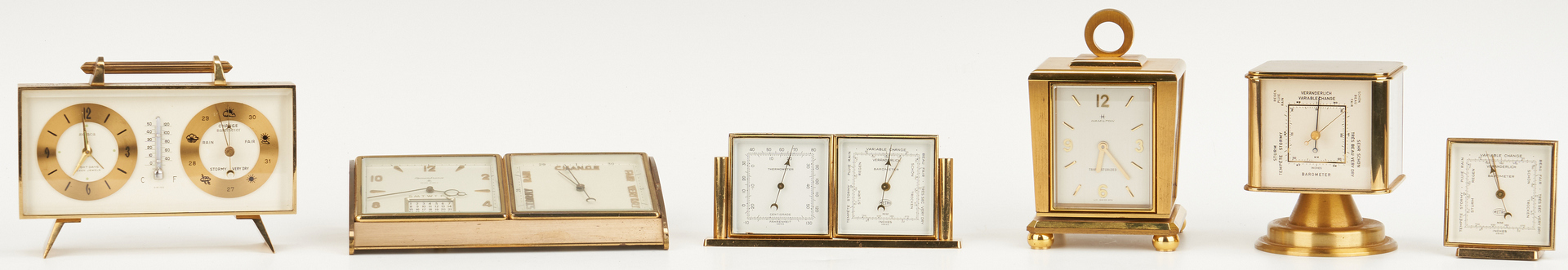 Lot 978: 12 German/Swiss Clocks, incl. Seth Thomas, Elgin