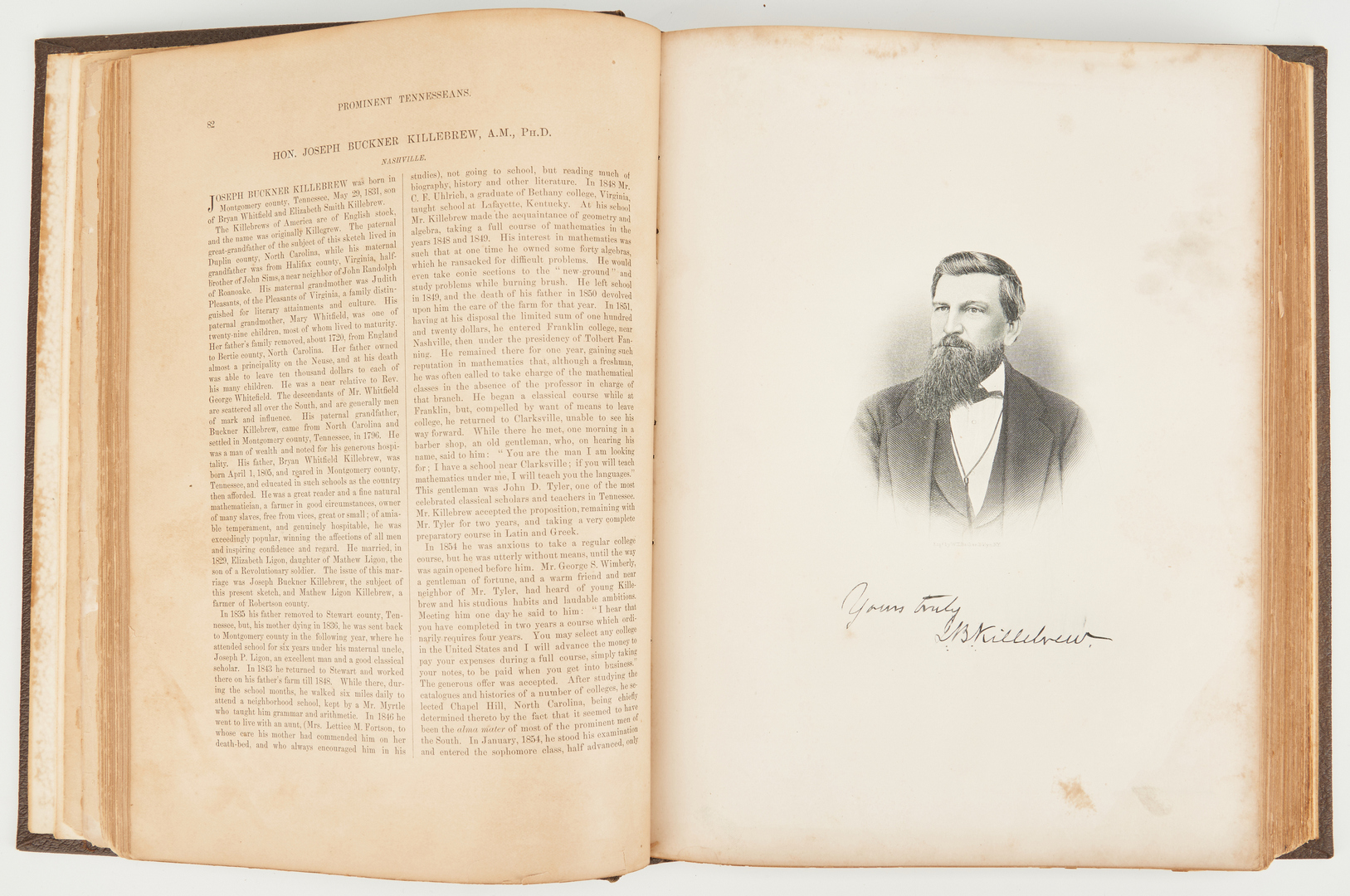Lot 981: 2 Books: Sketches of Prominent Tennesseans & Life in London