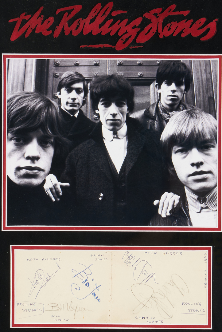 Lot 987: Rolling Stones Signed Album Pages, Circa 1965
