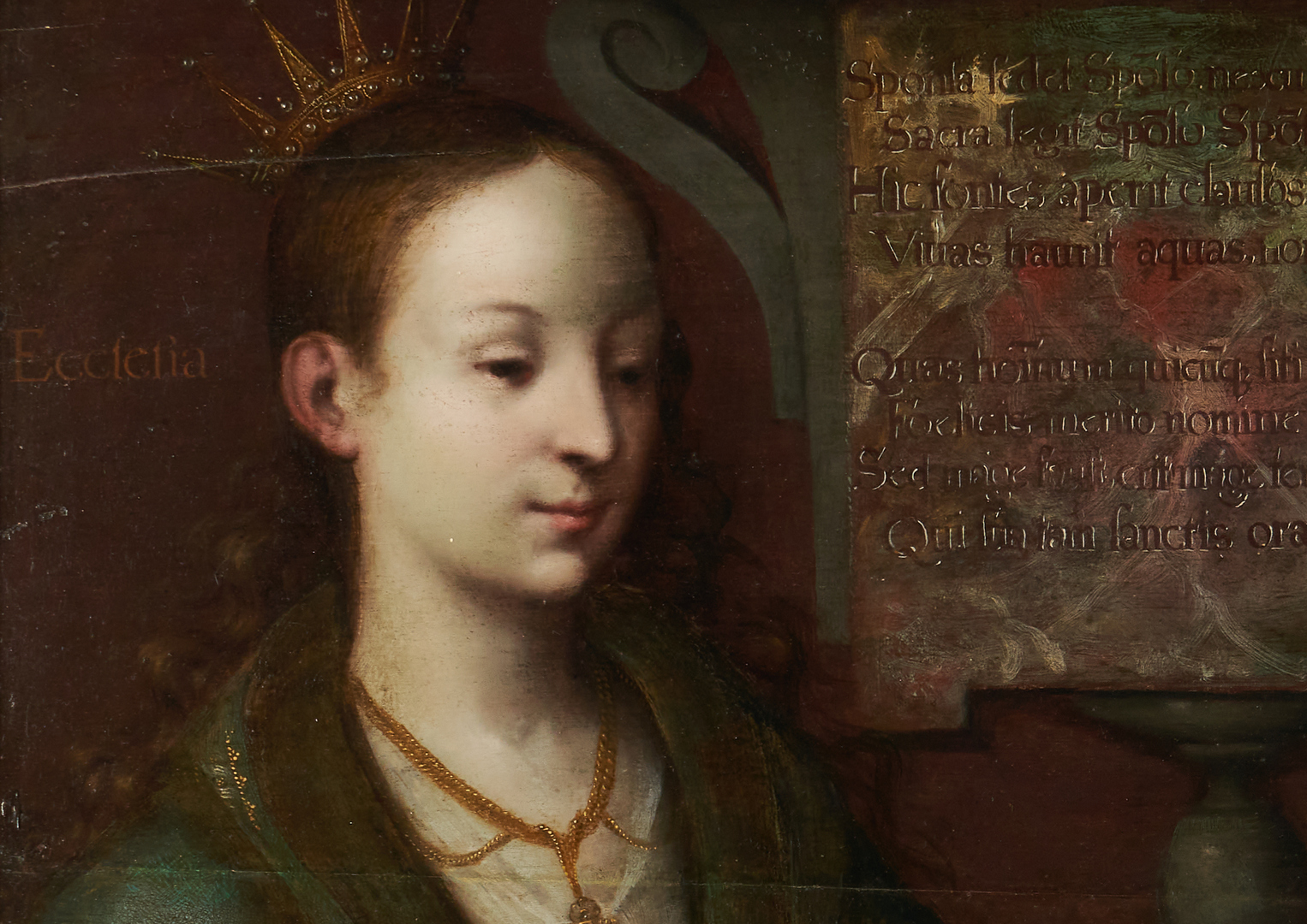 Lot 102: Flemish School Old Master O/B, Christ and The Virgin
