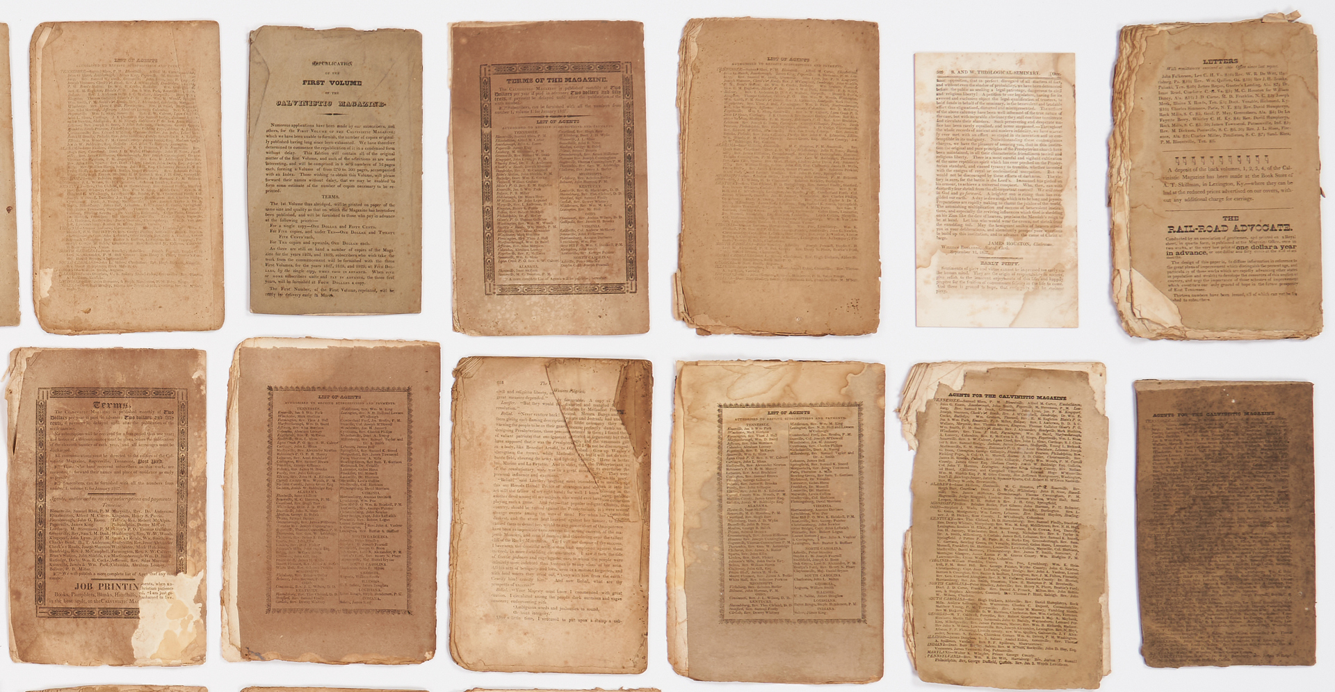 Lot 1030: 42 Calvinistic Magazines, Rogersville, TN, circa 1827-31