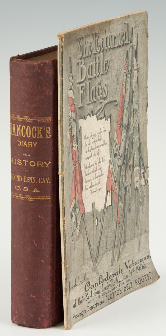Lot 1036: 2 Civil War Related Books, incl. Hancock's Diary