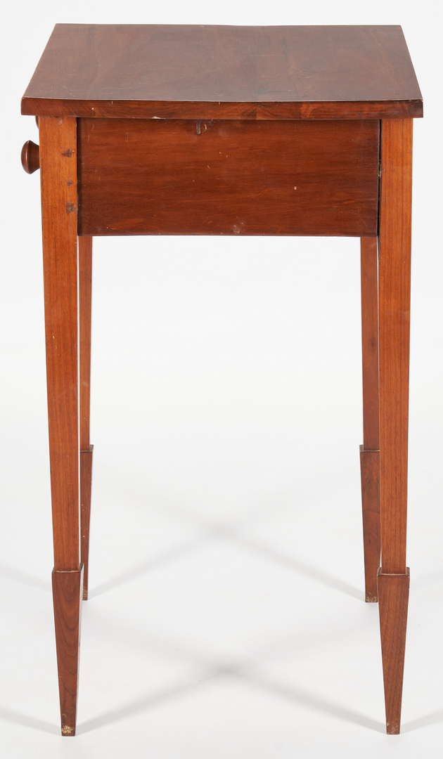 Lot 1066: Middle TN One Drawer Stand, Spade Feet