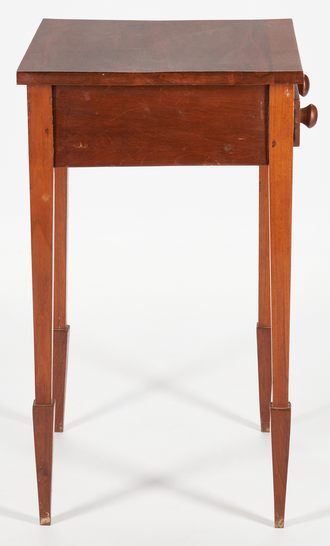Lot 1066: Middle TN One Drawer Stand, Spade Feet