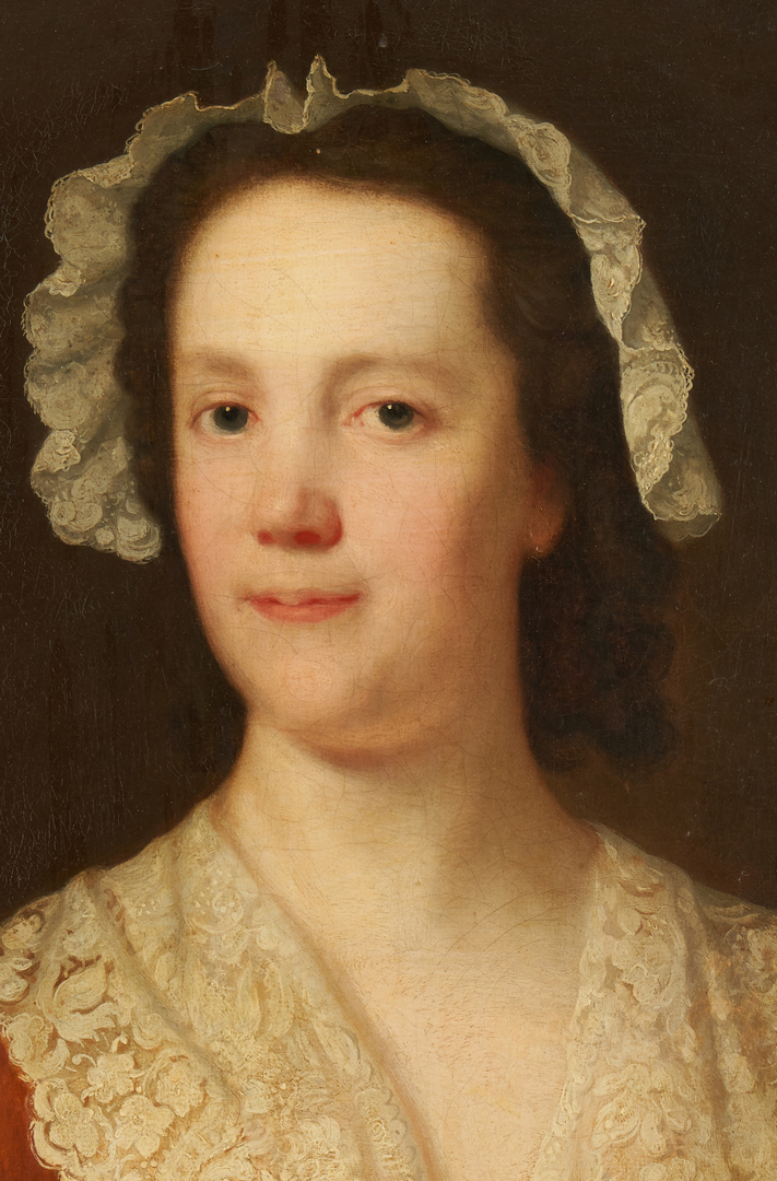 Lot 106: 18th c. English School Portrait of a Woman, O/C