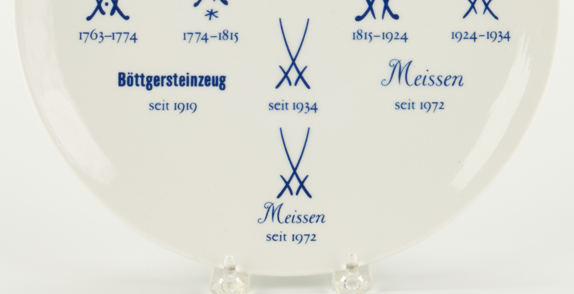 Lot 1086: Figural Candlestick, Meissen Plate & Cherub