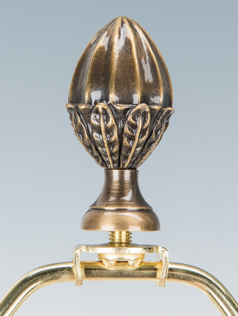 Lot 1090: Sevres Style Gilt Bronze Mounted Lamp