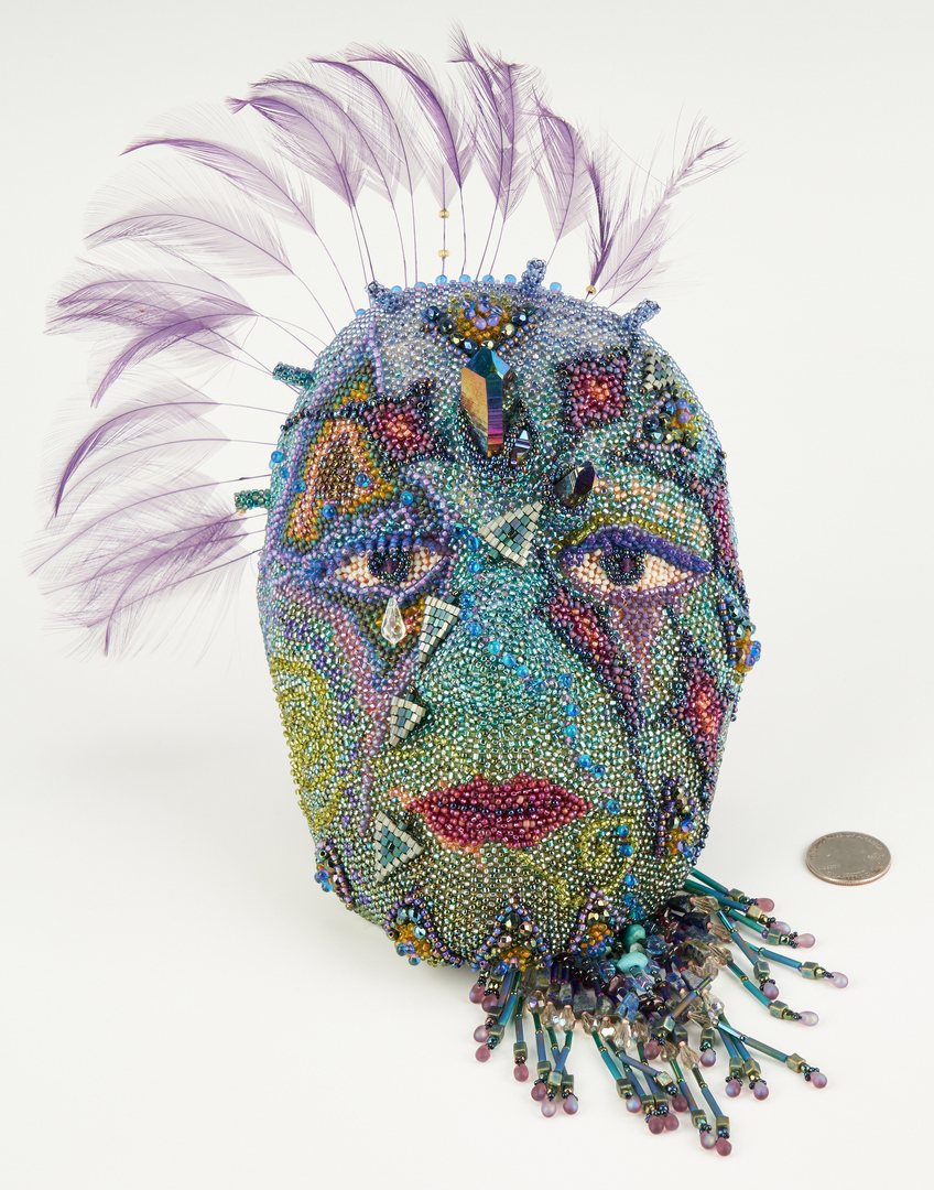 Lot 1121: Wendy Seaward Beaded Mask