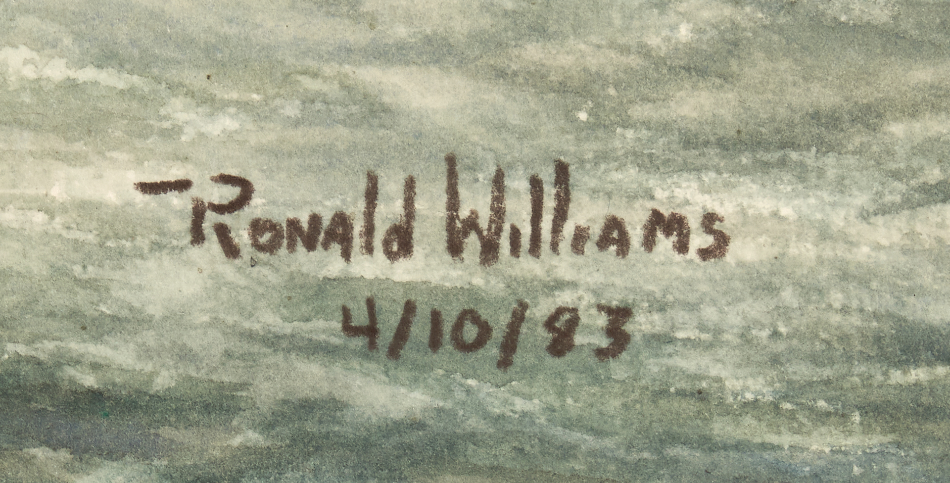 Lot 1134: Ron Williams W/C, Mountain Stream