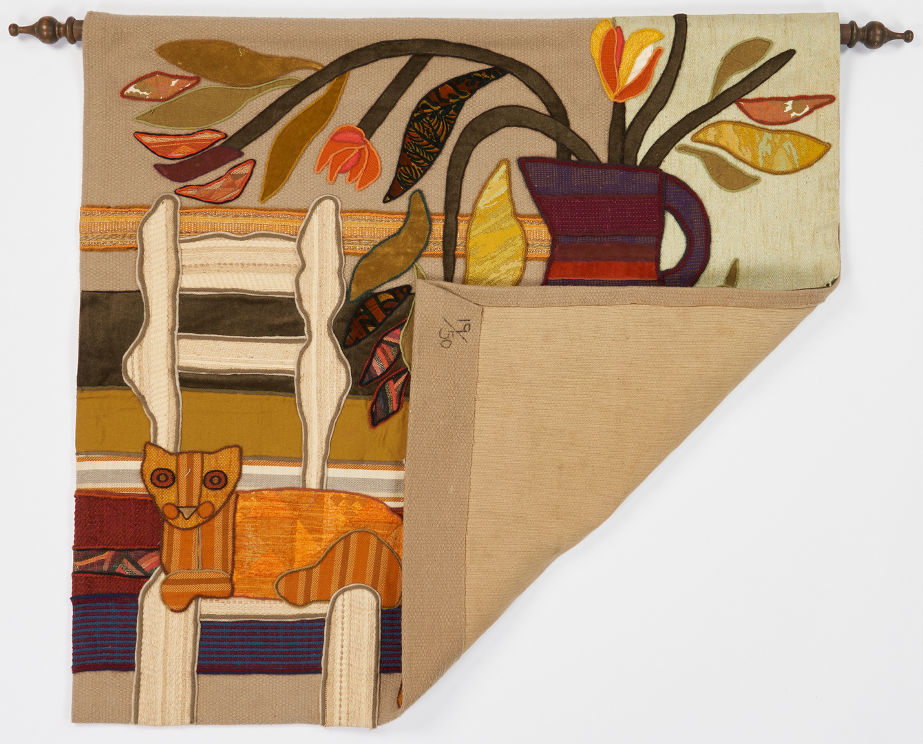 Lot 1137: Helen Webber Abstract Tapestry