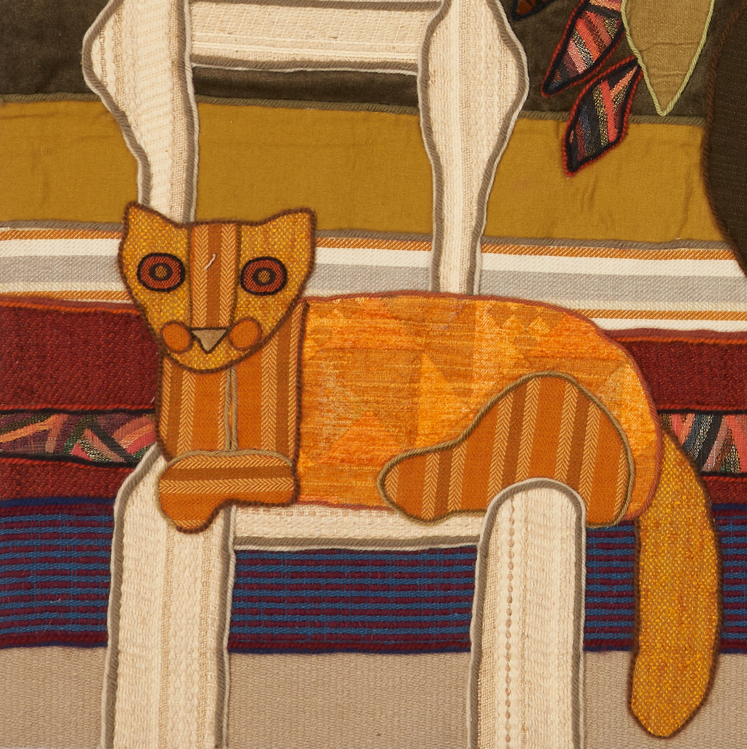 Lot 1137: Helen Webber Abstract Tapestry