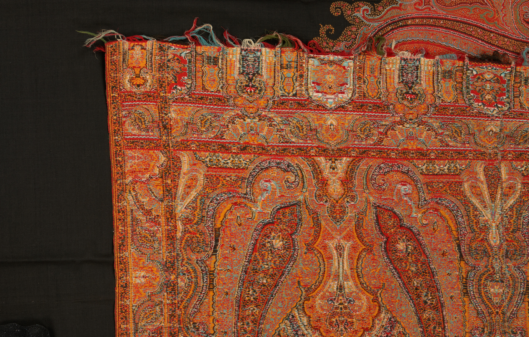 Lot 1142: Victorian Quilt and 2 Paisley Shawls