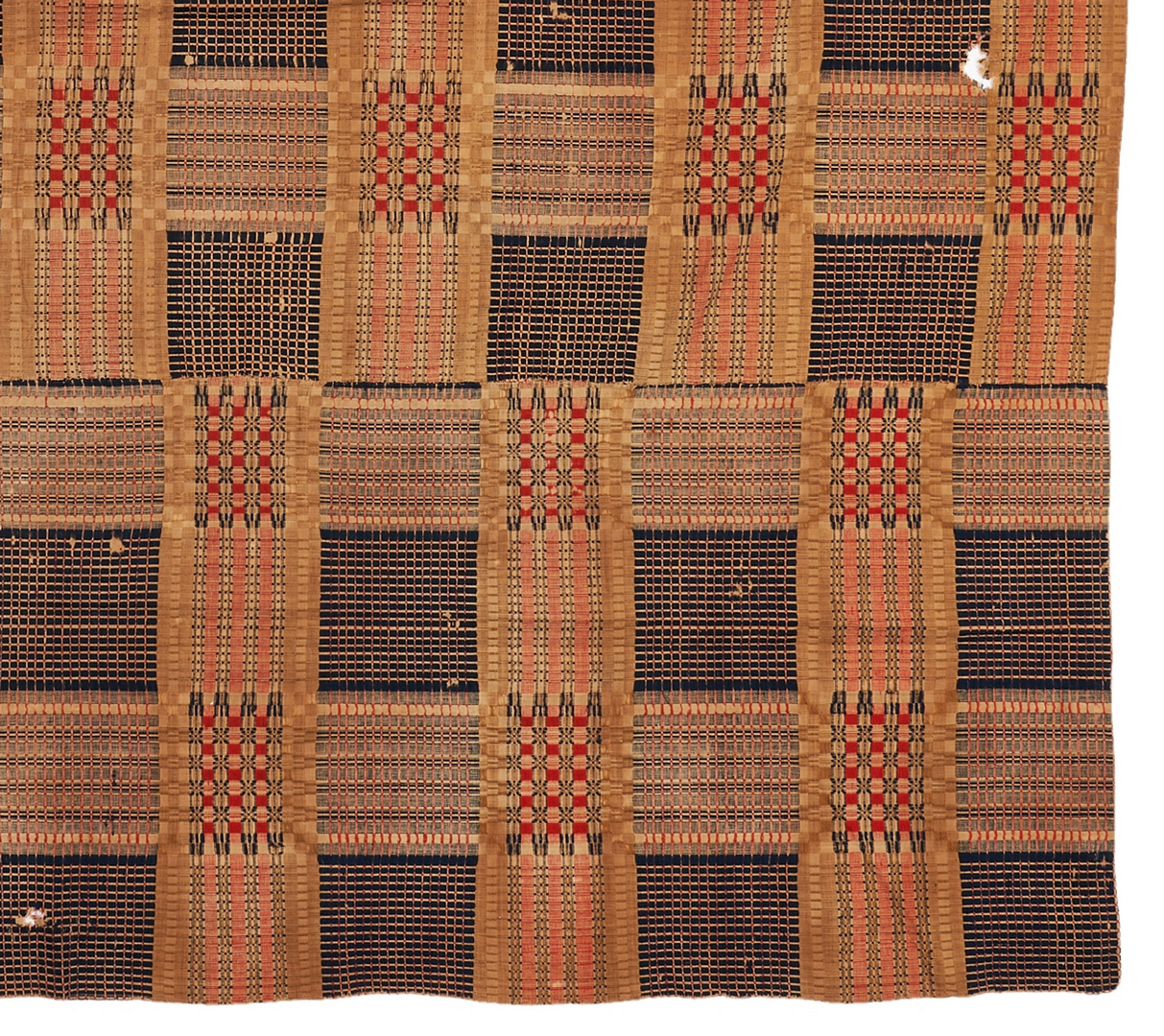 Lot 1143: Group of 3 Southern Overshot Coverlets