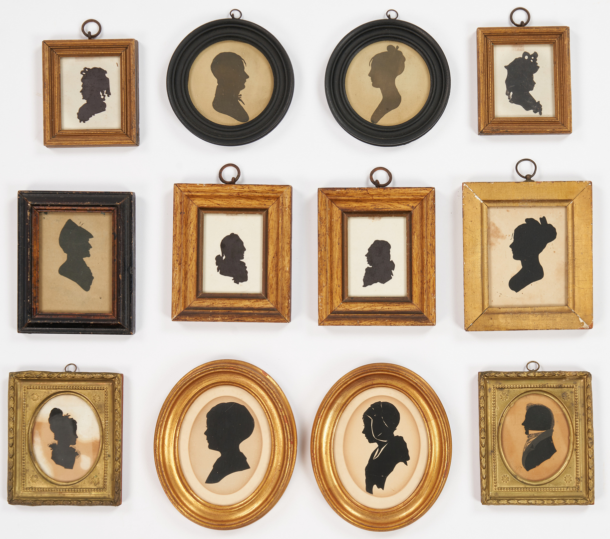 Lot 1148: Group of 12 Silhouettes, incl. NJ