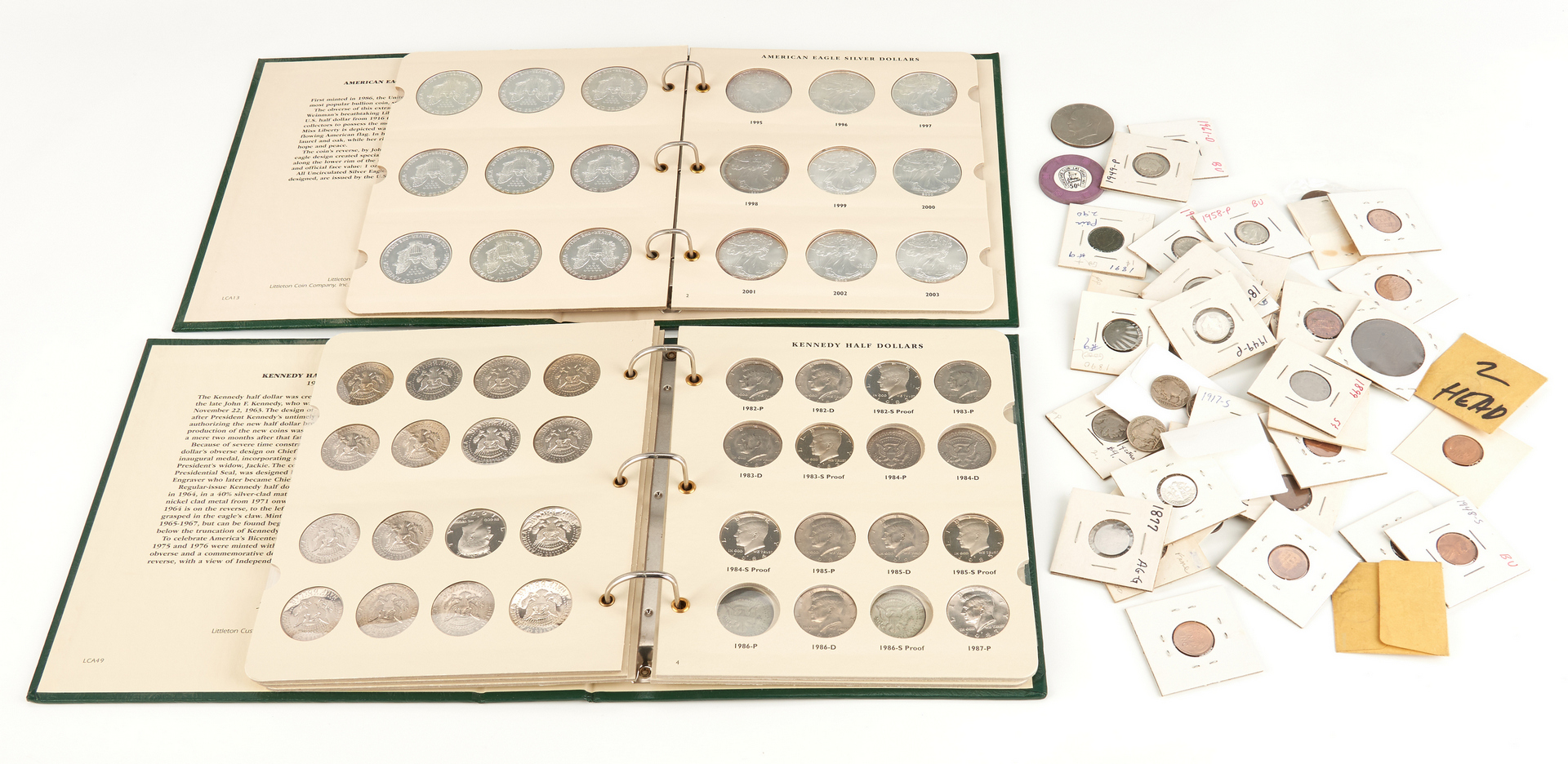 Lot 1169: 137 U.S. Mint Coins, incl. 90% Silver Coins