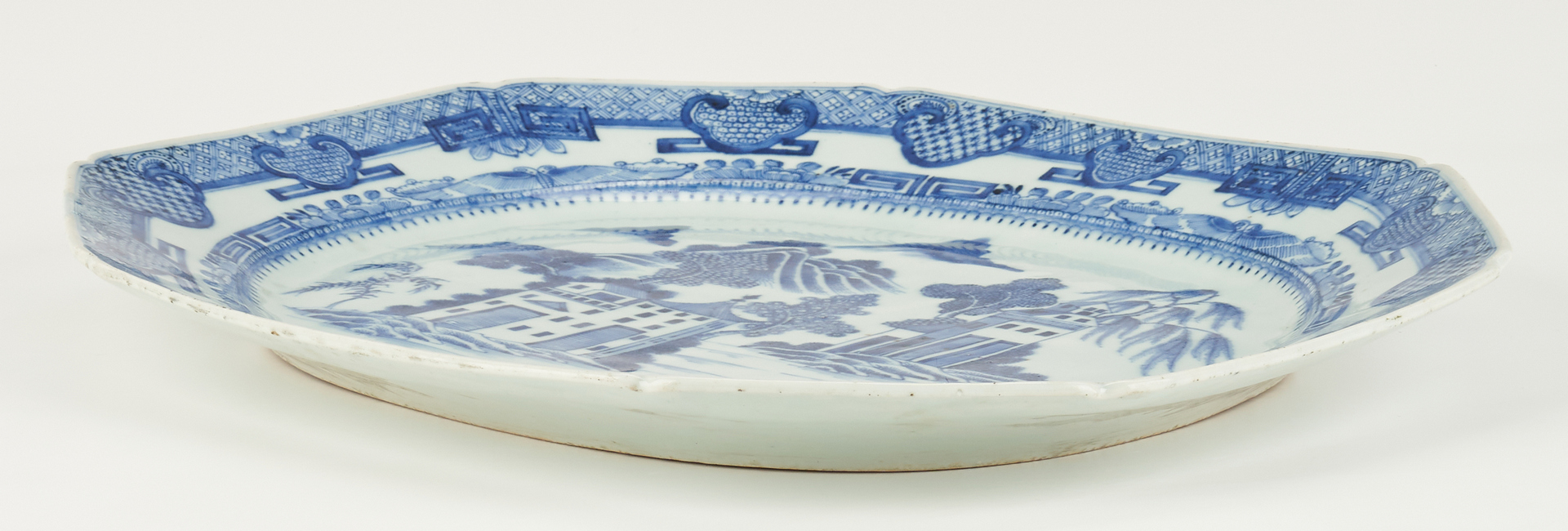 Lot 14: Chinese Blue & White Export Tureen + Platter