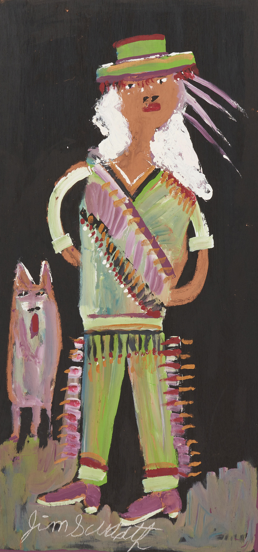Lot 150: J.L. Sudduth Native American Folk Art Painting
